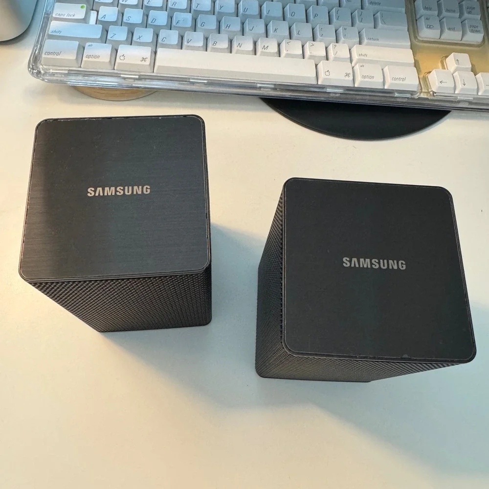 Samsung PS-KS1-1 Surround Sound Speaker System Pair Black 3 Ohm Satellite Set